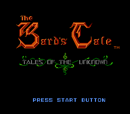 The Bard's Tale - Tales of the Unknown