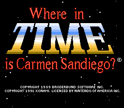 Where in Time Is Carmen Sandiego