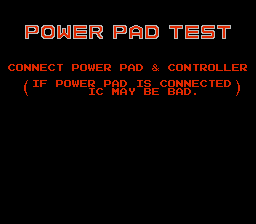 Nintendo World Class Service - Power Pad Test Cartridge