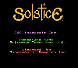 Solstice - The Quest for the Staff of Demnos