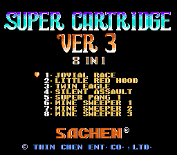 Super Cartridge Ver 3 - 8 in 1