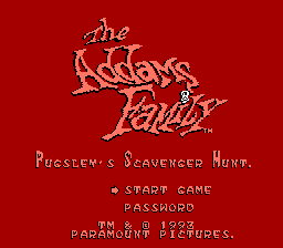 The Addams Family - Pugsley's Scavenger Hunt