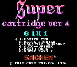 Super Cartridge Ver 4 - 6 in 1