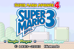 Super Mario Advance 4 - Super Mario Bros. 3